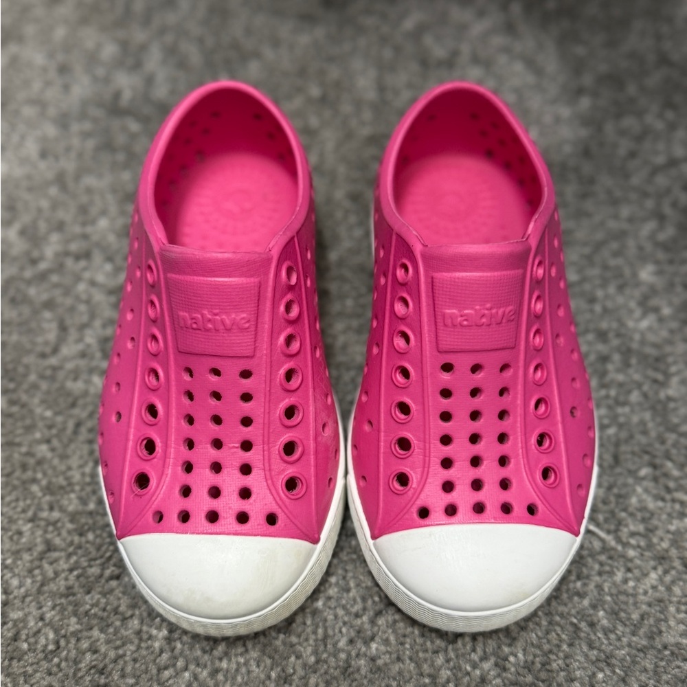 Native Fuchsia Perforated Slip-Ons